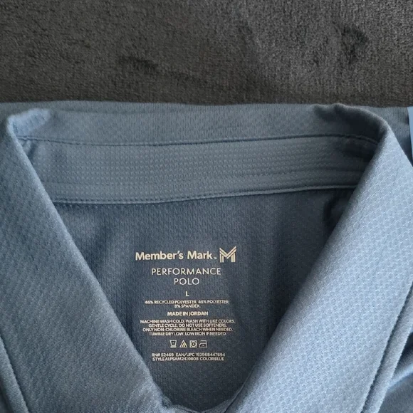 Member's Mark Light Blue Performance Polo - Picture 4 of 4